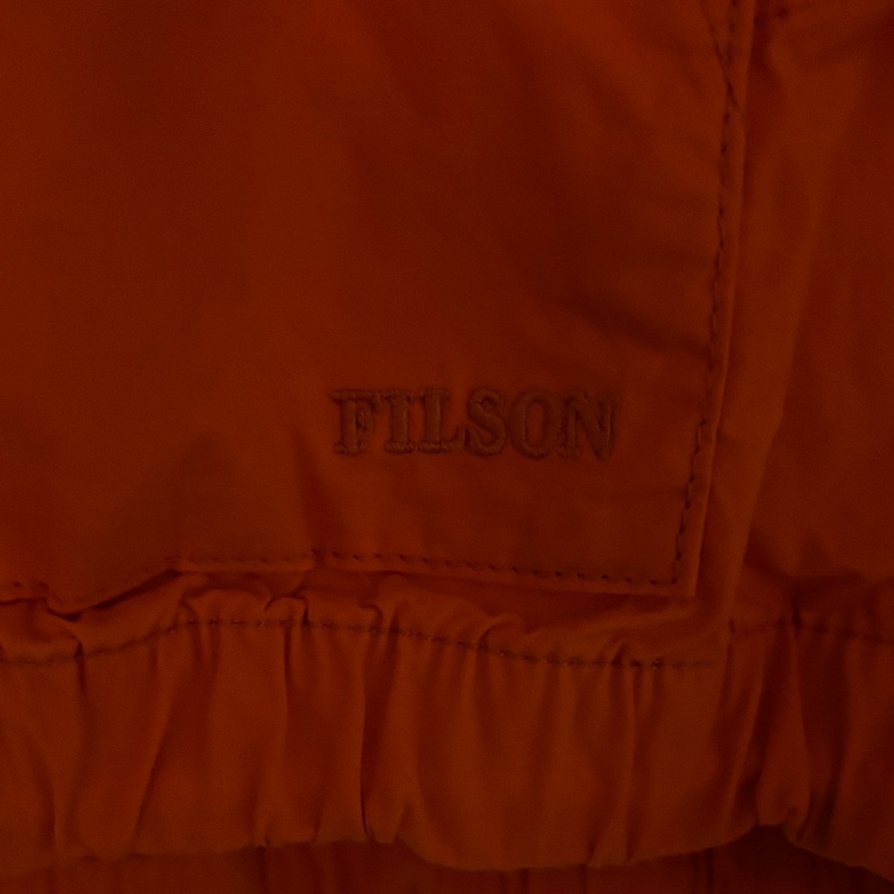 Filson Women’s Ranger Hooded Popover Bright Orange Hooded Jacket - Picture 6 of 10